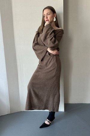 Юбка  WOOL082/01/Коричневый
