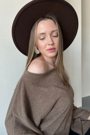 Свитер  WOOL041/04/Коричневый