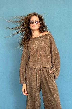 Брюки  WOOL042/04/Коричневый