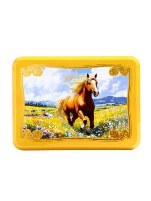 Чай чёрный новогодний HYTON «Шкатулка жёлтая: лошадь», 50 г