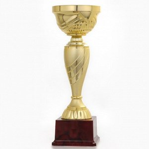 Кубок 120А, наградная фигура, золото, подставка пластик, 37x14x11.5 см