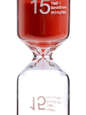 Песочные часы Happy time, на 15 минут, 4 х 11 см