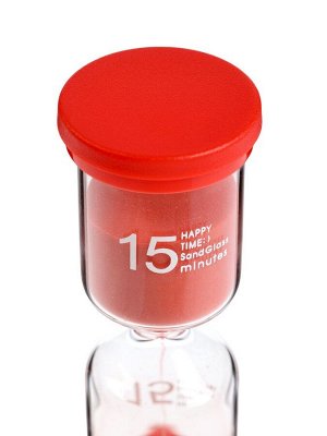 Песочные часы Happy time, на 15 минут, 4 х 11 см