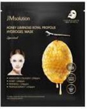 JMSolution Маска для лица гидрогелевая с прополисом Mask Hydrogel Special Honey Luminous Royal Propolis, 25 гр