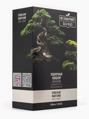 Подарочный набор мужской DREAM NATURE SPA CARE «Японские мотивы», шампунь 500 мл, гель для душа 500 мл