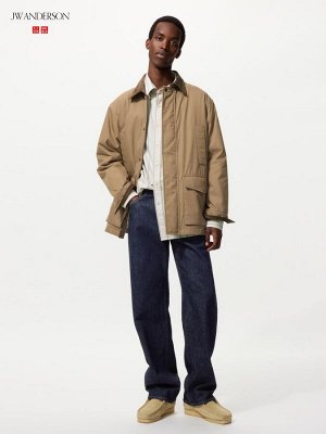 UNIQLO — прямые джинсы стрейч удлинённая модель - 68 BLUE