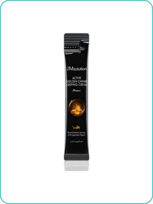 JMSolution Active Golden Caviar Sleeping Cream Prime Ночная крем-маска с золотом и икрой 1 шт Ю. Корея