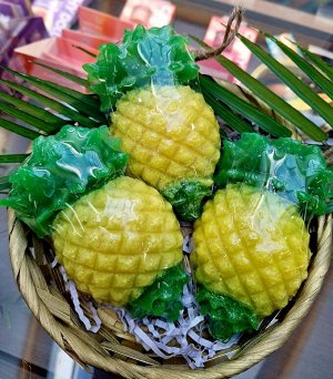 Мыло натуральное ручной работы "Ананас"/ Thailand Handemade Spa Soap Pineapple
