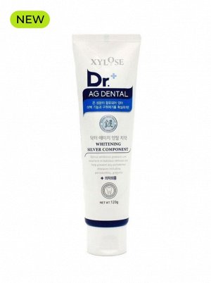 Hanil Зубная паста отбеливающая с серебреным компонентом Xylose Dr.+ Ag Dental Whitenin, 120 г