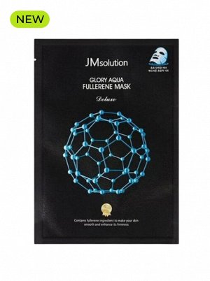 JMSolution Маска для лица тканевая с фуллереном и пептидами для глакости кожи Glory Aqua Fullerene Mask, 35 мл