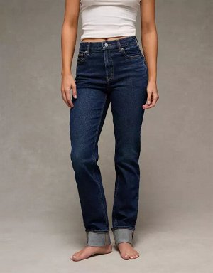 AE Stretch Super High-Waisted Straight Jean