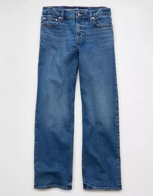 AE Stretch Studded High-Waisted Stovepipe Jean