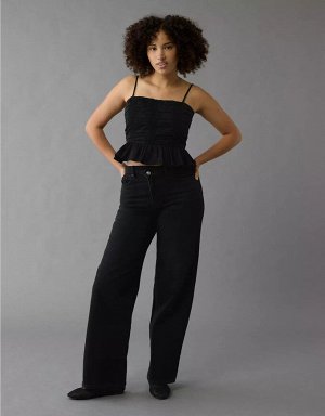 AE Strigid Curvy Super High-Waisted Baggy Straight Jean