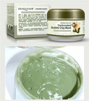 Глиняно-пузырьковая маска для лица, Bioaqua Carbonated Bubble Clay Mask 100g