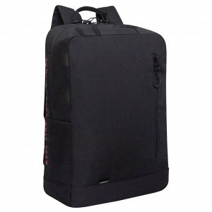 Бизнес рюкзак деловой GRIZZLY с карманом для ноутбука 13", одним отделением, мужской