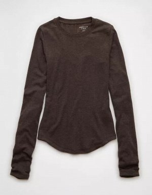 AE Long Sleeve Cozy Crewneck T-Shirt