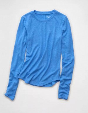 AE Long Sleeve Cozy Crewneck T-Shirt