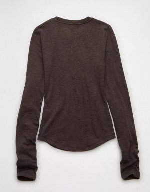 AE Long Sleeve Cozy Crewneck T-Shirt