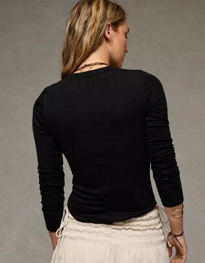 AE Long Sleeve Cozy Crewneck T-Shirt
