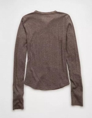 AE Long Sleeve Henley T-Shirt