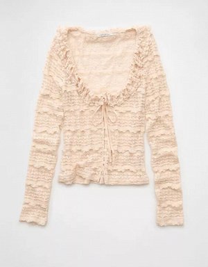 AE Ruffle Neck T-Shirt