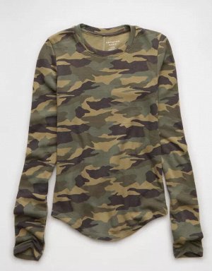 AE Long Sleeve Cozy Crewneck T-Shirt