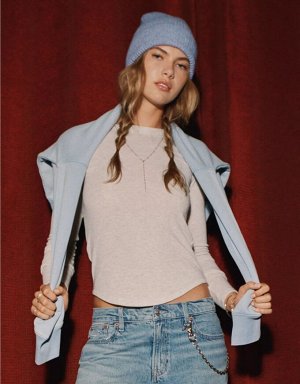 AE Long Sleeve Cozy Crewneck T-Shirt