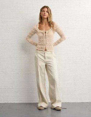 AE Ruffle Neck T-Shirt