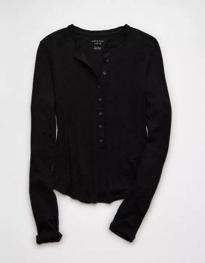 AE Long Sleeve Henley T-Shirt