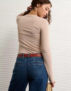 AE Long Sleeve Cozy Crewneck T-Shirt