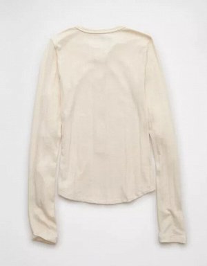 AE Long Sleeve Henley T-Shirt