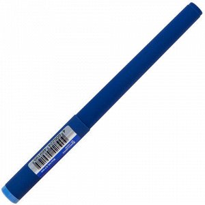 Ручка шариковая с грипом BRAUBERG "VIVID PASTEL", СИНЯЯ, SOFT TOUCH покрытие, узел 0,7 мм, линия письма 0,35 мм, 144399