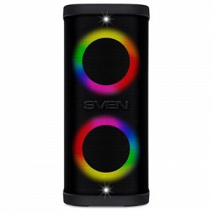 Колонка портативная SVEN PS-930, 150 Вт, TWS, Bluetooth, FM, USB, microSD, LED-дисп, черный, SV-022402