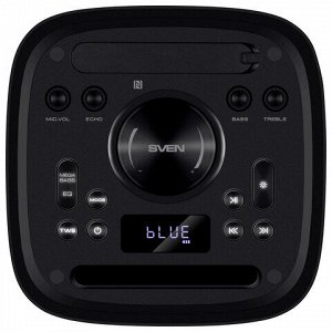 Колонка портативная SVEN PS-930, 150 Вт, TWS, Bluetooth, FM, USB, microSD, LED-дисп, черный, SV-022402