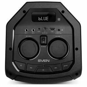 Колонка портативная SVEN PS-710, 100 Вт, TWS, Bluetooth, FM, USB, microSD, LED-дисп, черный, SV-021696