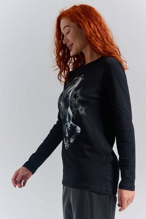 8575 футболка с дл.рукавом унисекс