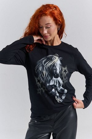 8575 футболка с дл.рукавом унисекс