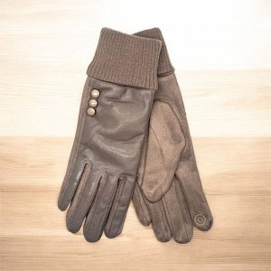 Перчатки одинарные из экокожи