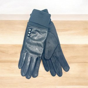 Перчатки одинарные из экокожи