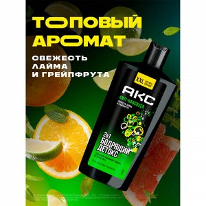 Шампунь + гель для душа мужской, 610 мл, АКС "Anti hangover" 2 в 1, грейпфрут и лайм