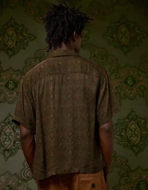 AE x Tru Kolors Short Sleeve Paisley Camp Shirt