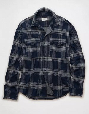 AE Knit Button-Up Shirt
