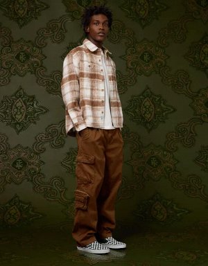 AE x Tru Kolors Heavyweight Brushed Plaid Overshirt