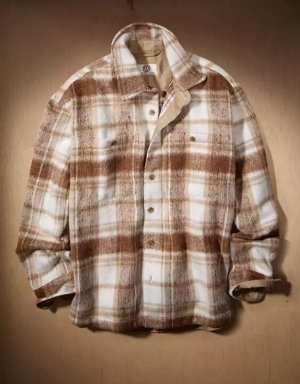 AE x Tru Kolors Heavyweight Brushed Plaid Overshirt