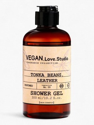 Подарочный набор женский VEGAN.Love.Studio, гель для душа, мыло для рук, парфюмированный, бобы тонка, кожа