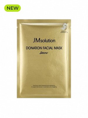 JMSolution Маска тканевая для лица с коллоидным золотом Mask Donation Facial Save, 37 мл
