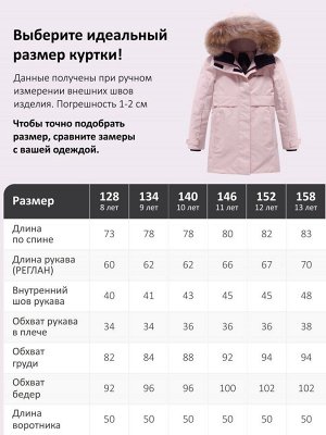 Парка зимняя подростковая для девочки с капюшоном и мехом розового цвета 9534R