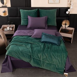 Комплект постельного белья Сатин Velvet Premium с Одеялом VP005