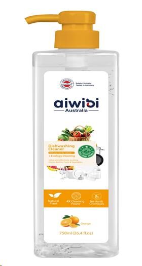 Aiwibi гель д/мытья посуды игрушек,бутылочек детс. 750мл апельсин дозатор 1шт / 12шт / DC750-01OR /