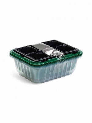 Мини - парник для рассады, 21x17.5 см, 6 ячеек, с крышкой, Greengo